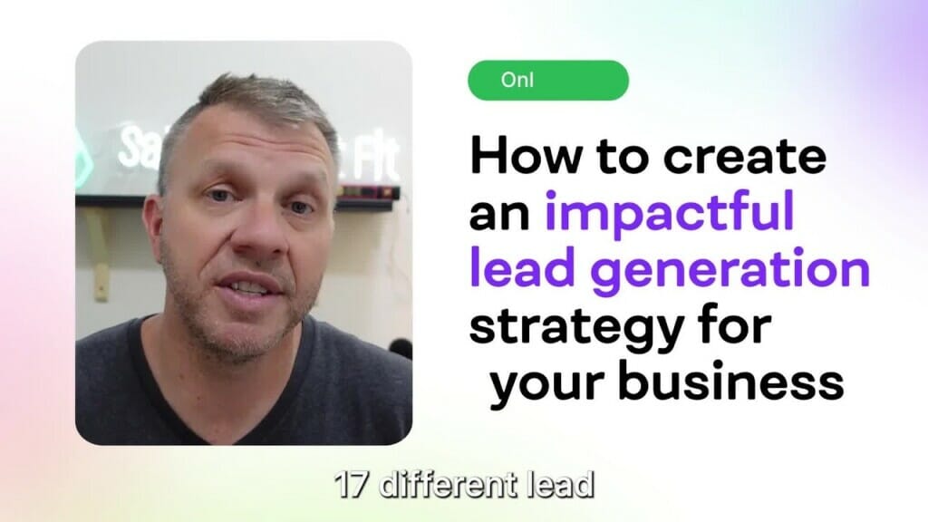 Lead Gen Strategy by Gavin Tye - Free Workshop