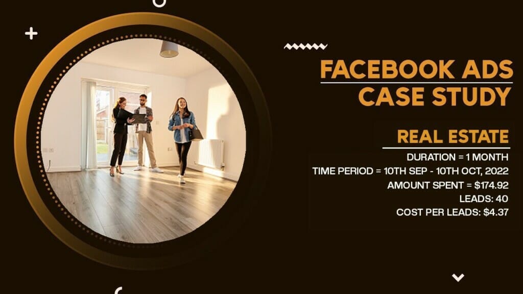 Facebook Ads Case Study - Real Estate Lead Generation For Agents - Faisal Abbas Portfolio